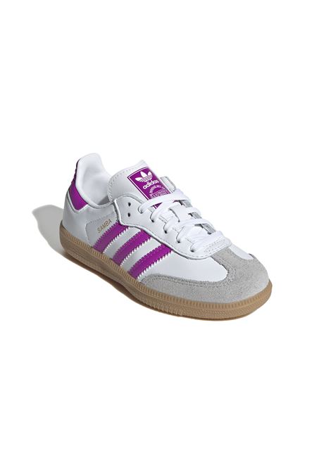 Scarpe Adidas Samba OG Bianco Fucsia Gum Bambini ADIDAS ORIGINALS | Sneakers | IE8848-
